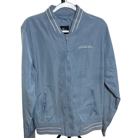 Hollister Size Large Polyester Windbreaker Military Bomber Waterproof Jacket - Picture 7 of 7